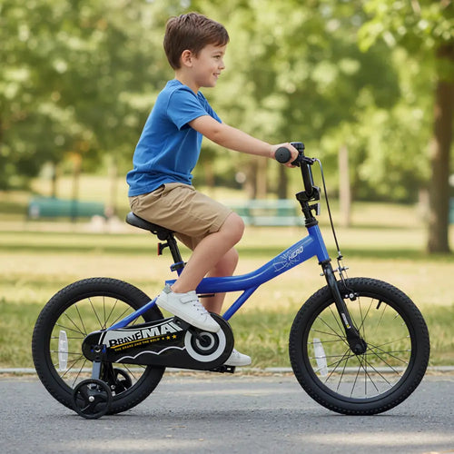 16-Inch Kids Bike with Removable Training Wheels Navy - Brave Hero - Navy - Kids Bike