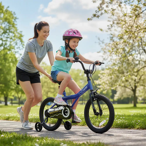 16-Inch Kids Bike with Removable Training Wheels Navy - Brave Hero - Navy - Kids Bike