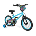 16 Inch Kids Bike with Training Wheels for Ages 4-7 Years Old Blue- Street Art Time - Blue - Kids Bike