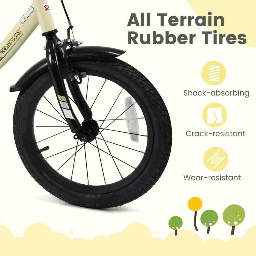 16 Inches Kids Bike Sport Bicycle with Removable Training Wheels - Kids Bike