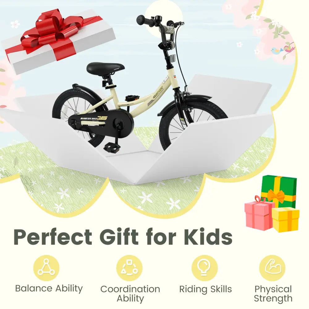 16 Inches Kids Bike Sport Bicycle with Removable Training Wheels - Kids Bike