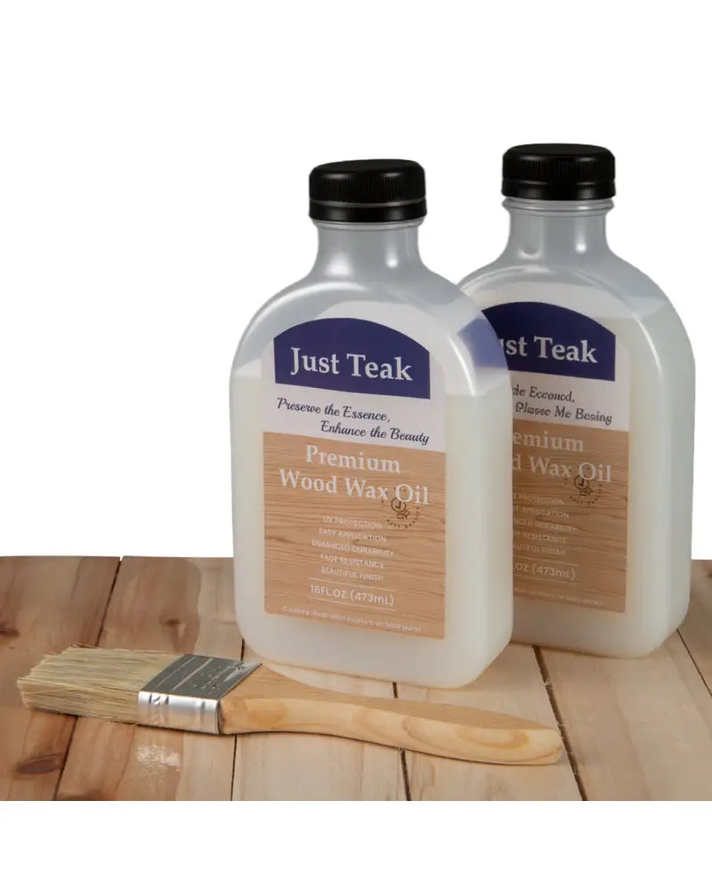 16 oz Wood Oil Cleaner and Brightener for Outdoor and Indoor Furniture Set of 2 - Outdoor Furniture Accessories