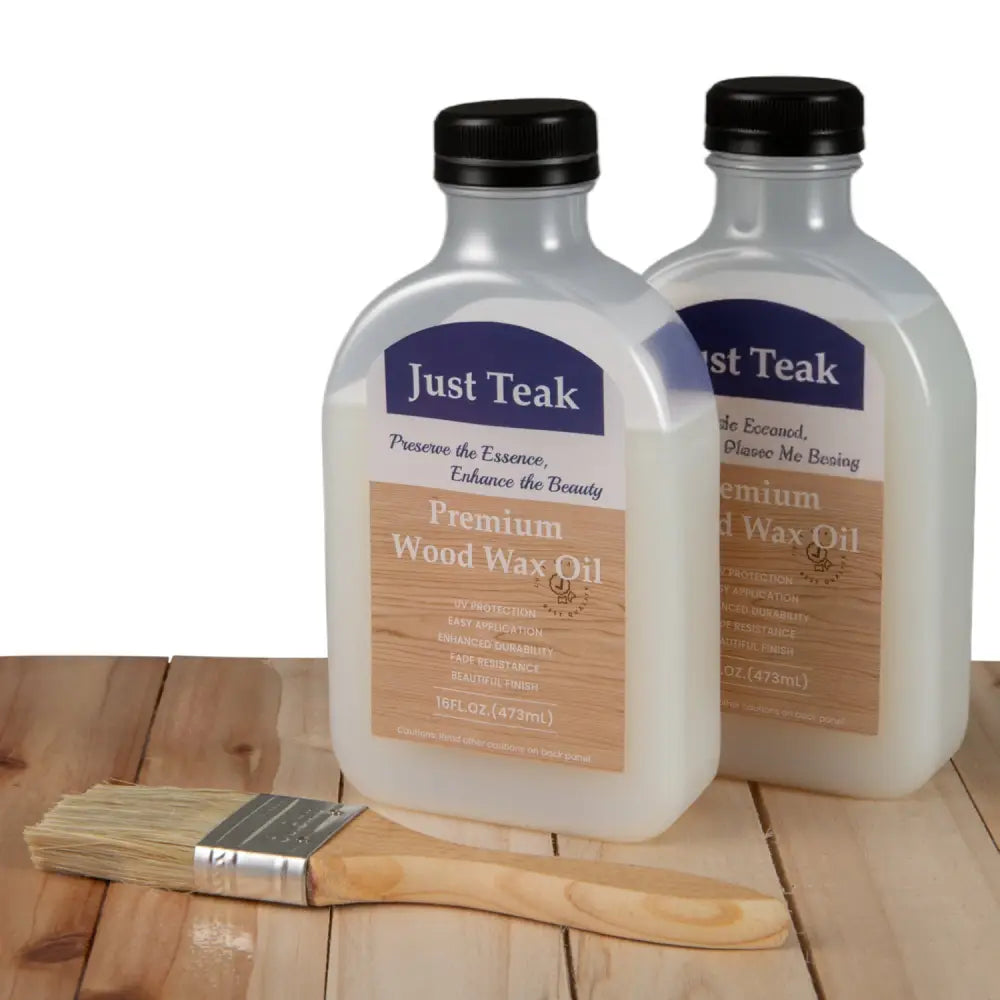 16 oz Wood Oil Cleaner and Brightener for Outdoor and Indoor Furniture Set of 2 - Outdoor Furniture Accessories