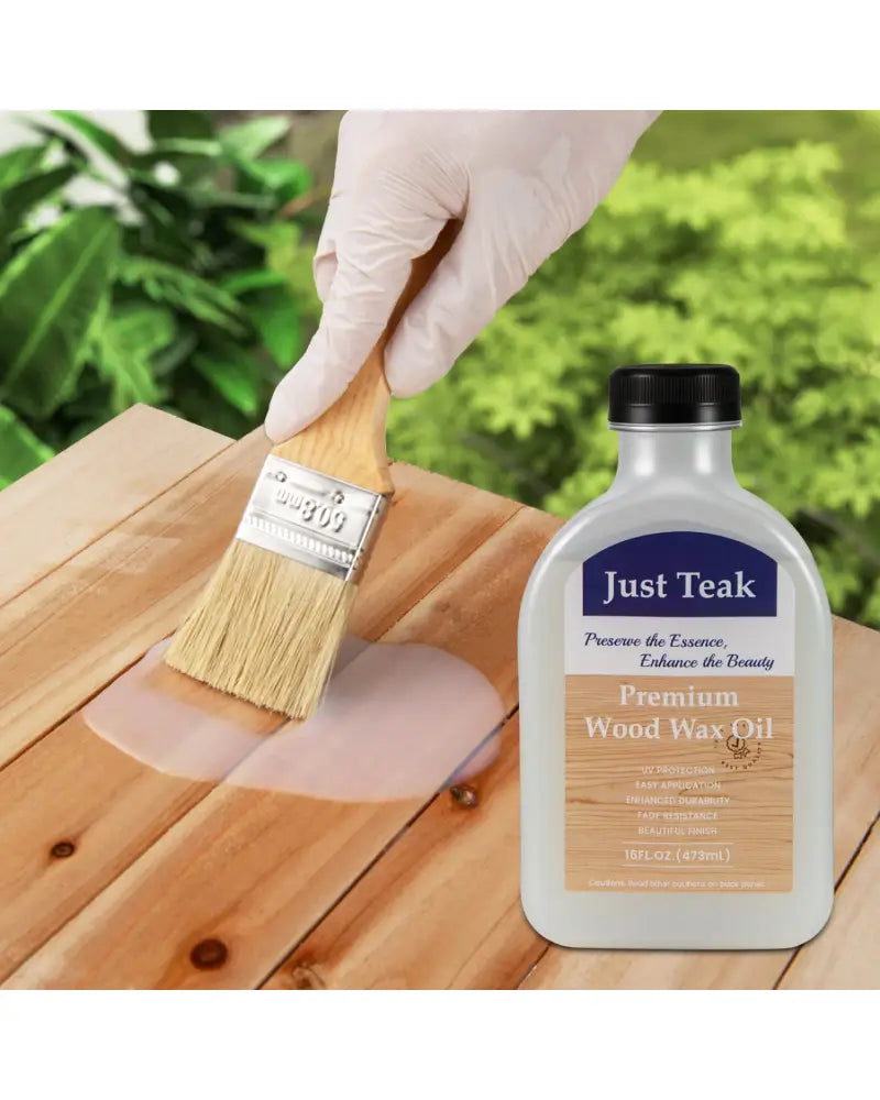 16 oz Wood Oil Cleaner and Brightener for Outdoor and Indoor Furniture Set of 2 - Outdoor Furniture Accessories