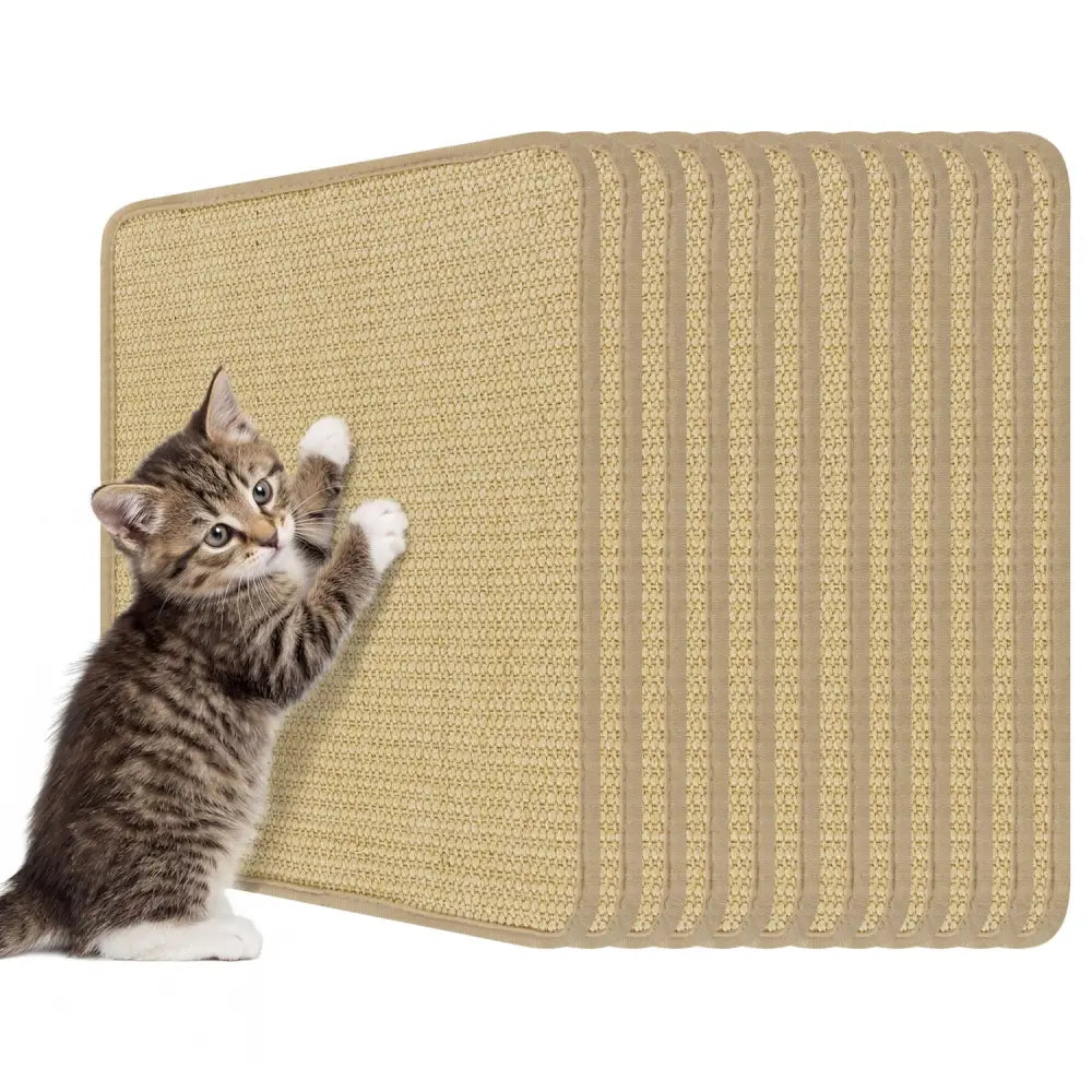 16 x 12 Inch 6-Piece Cat Scratcher Mat Set - Cat Trees Condos & Scratchers
