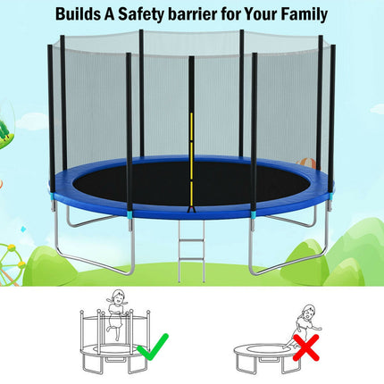 Replacement Trampoline Safety Enclosure Net-12 ft