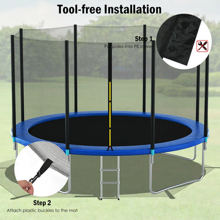 Replacement Trampoline Safety Enclosure Net-12 ft