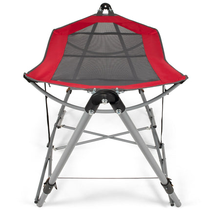 Portable Folding Hammock with Hammock Stand-Red