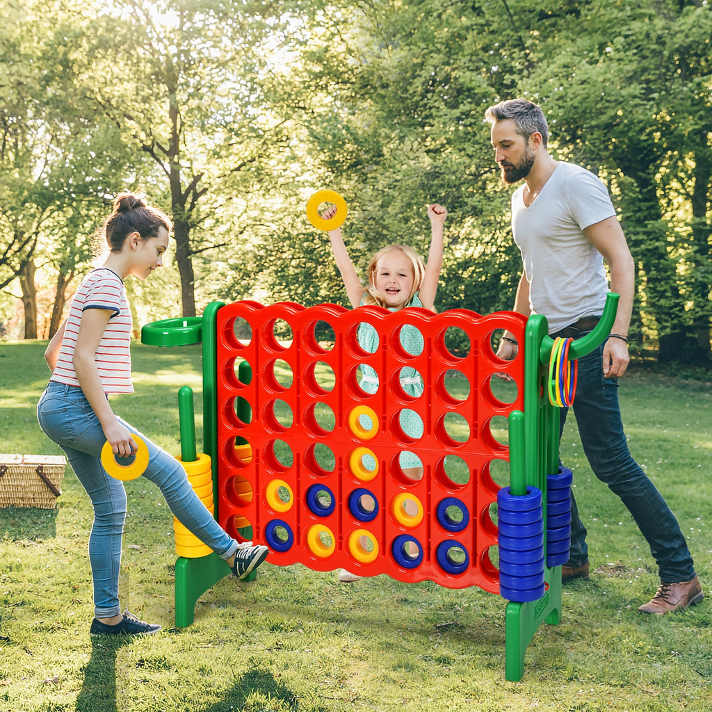 Ensemble de jeu géant 4-à-marquer de 2,5 pieds - Vert