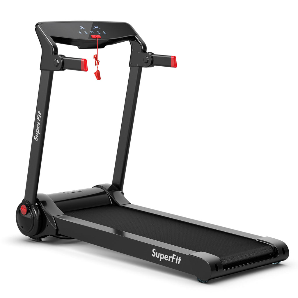 3HP Folding Electric Treadmill Running Machine-Red