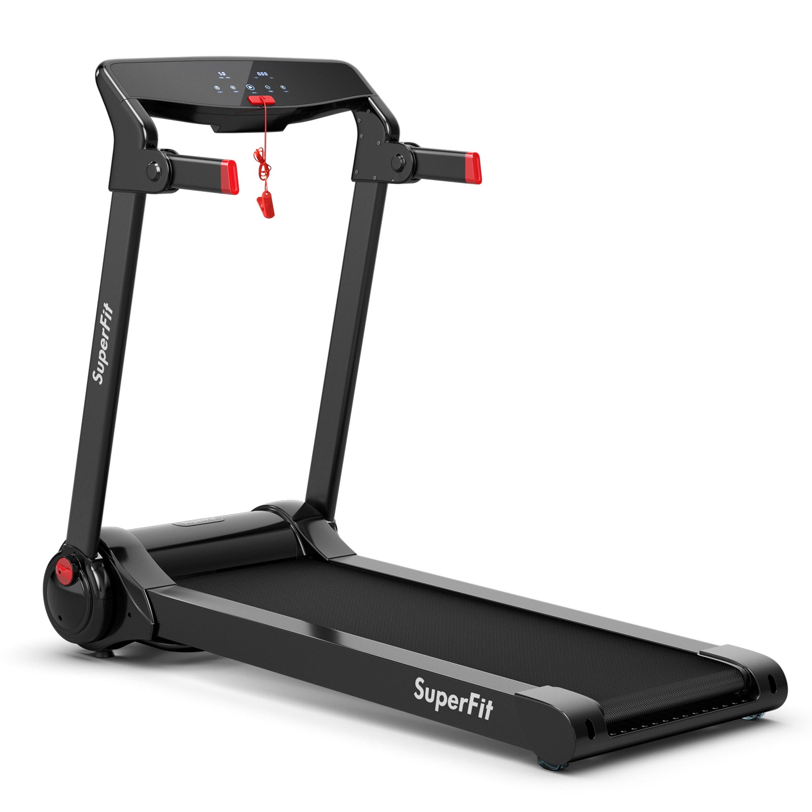 3HP Folding Electric Treadmill Running Machine-Red