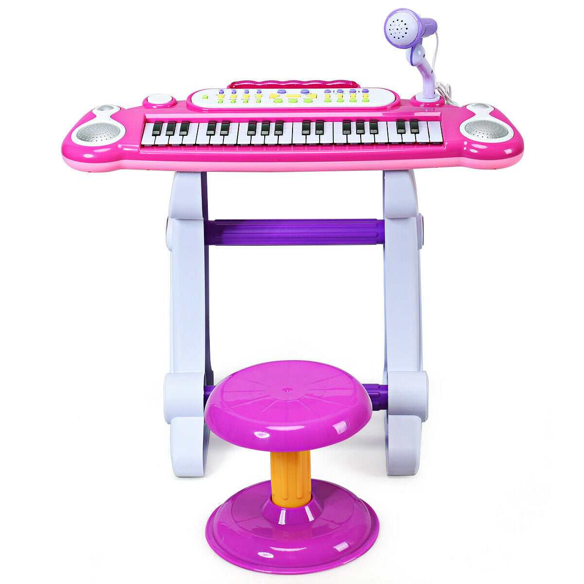 37 Key Electronic Keyboard Kids Toy Piano-Pink