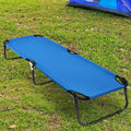 Outdoor Folding Camping Bed for Sleeping Hiking Travel-Blue