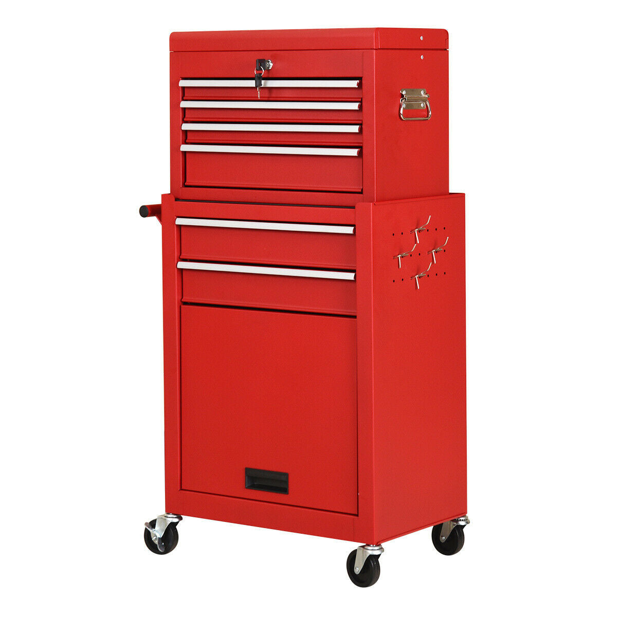 Servante d'atelier à roulettes - Rouge
