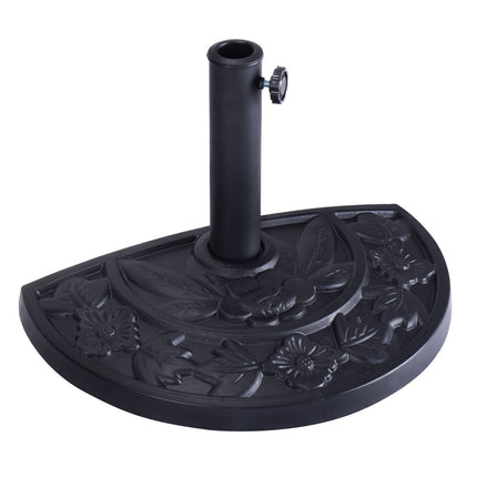 20 Inch Outdoor Patio Half Round Umbrella Base
