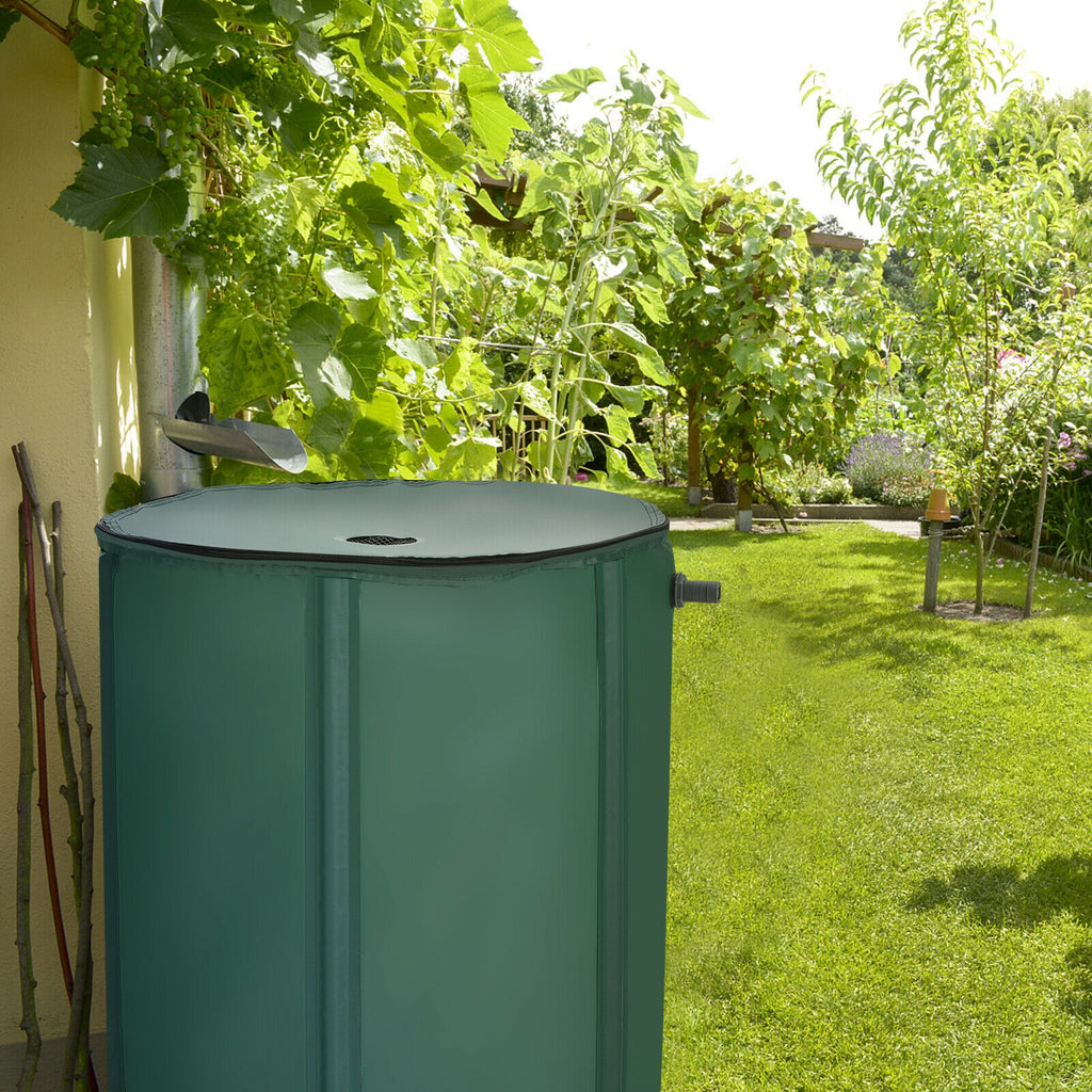 Collecteur d'eau pliable de 60 gallons pour baril de pluie