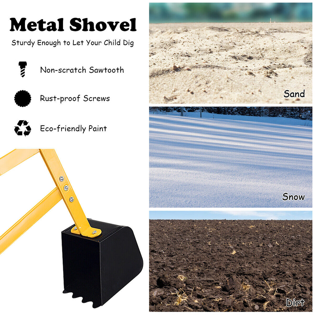 Excavatrice Manuelle Portée Robuste pour Enfants