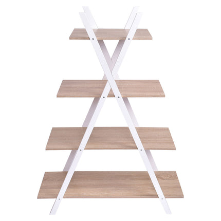 X-Shape 4-Tier Display Shelf Rack Potting Ladder