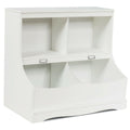 3-Tier Kids Bookcase Storage Organizer-White