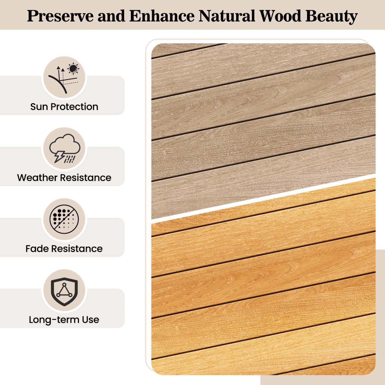 16 oz Wood Oil Cleaner and Brightener for Outdoor and Indoor Furniture Set of 2