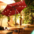 17.5 Inch Heavy Duty Square Umbrella Base Stand of 30 lbs for Outdoor - Bronze - Outdoor Umbrella Bases
