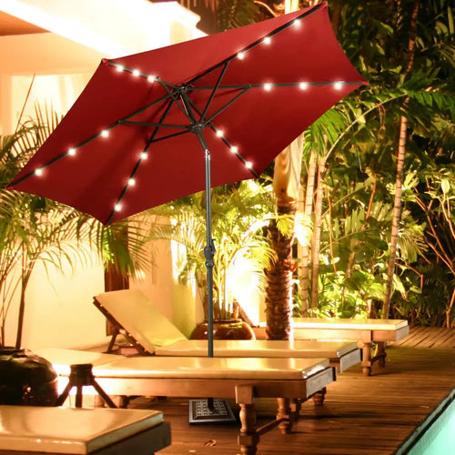 17.5 Inch Heavy Duty Square Umbrella Base Stand of 30 lbs for Outdoor - Bronze - Outdoor Umbrella Bases