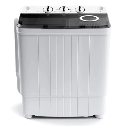 17.6 lbs Portable Washing Machine with Drain Pump-Black Costway