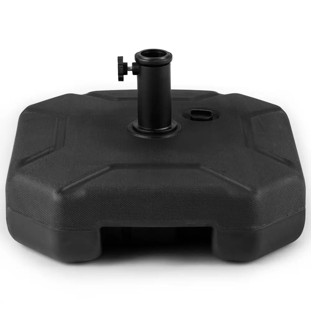 17 Inch 88 LBS Heavy-Duty Fillable Umbrella Base with Handle - Black - Outdoor Umbrella Bases