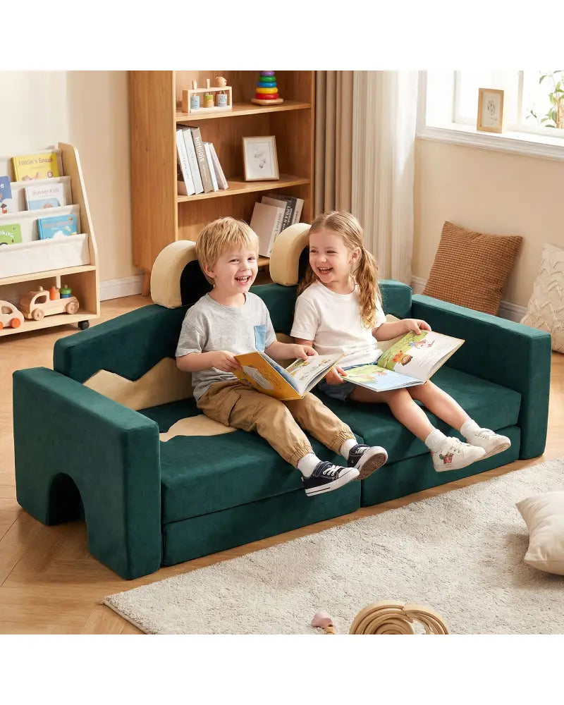 17 Pieces Modular Kids Play Couch for Inspiring Creativity - Kids Chairs & Seating