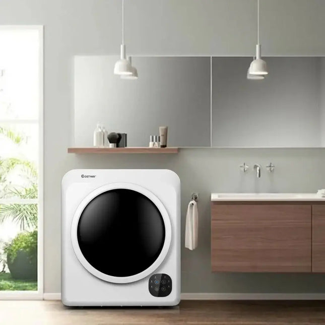 1700W Electric Dryer Portable Tumble Dryer with Steel Tub Costway