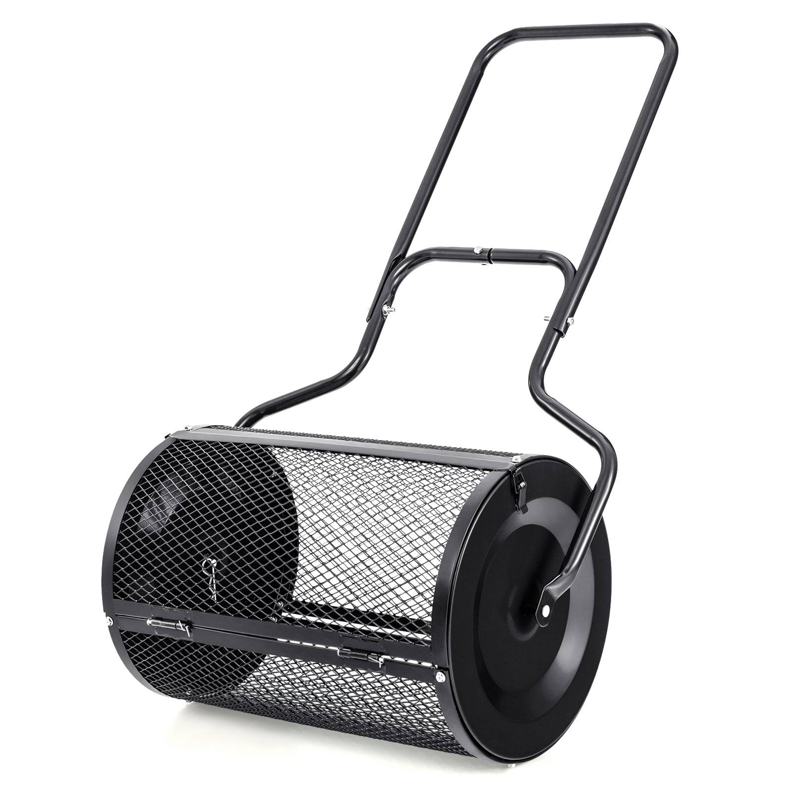 24€ Peat Moss Spreader with Upgrade Side Latches and U-shape Handle-Black