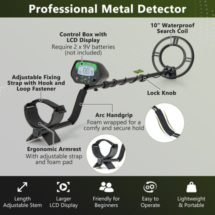 High Accuracy Waterproof Search Coil Metal Detector