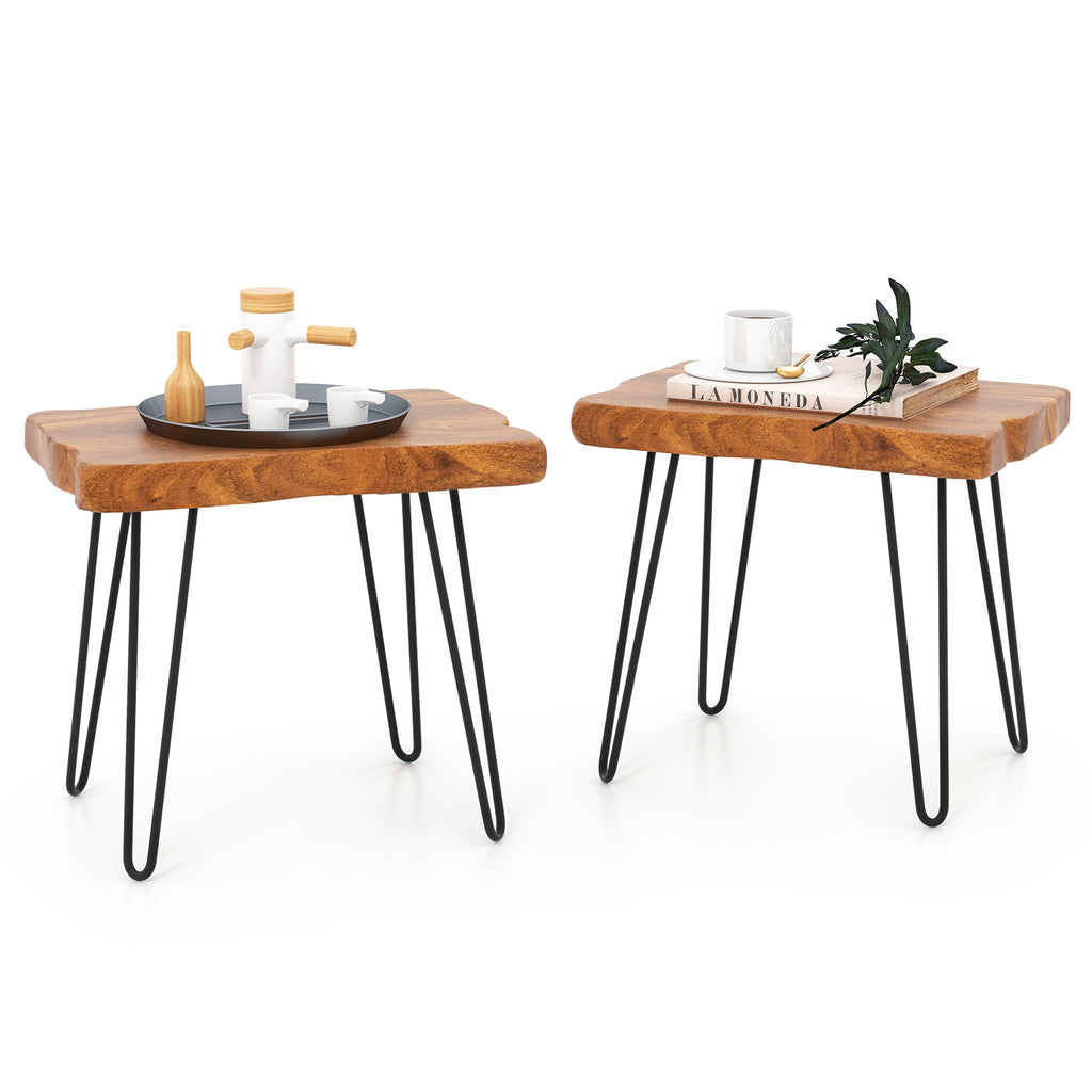 Rectangular Reclaimed Recycled Teak Wood End Table
