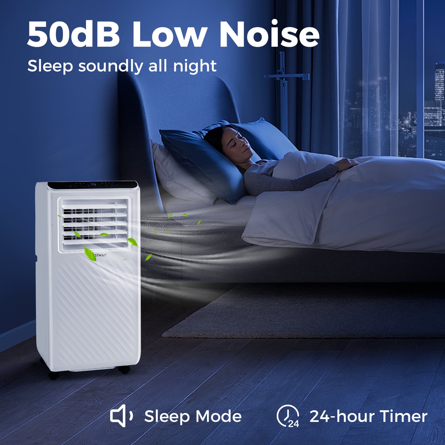 8000 BTU Portable Air Conditioner 3 in 1 Floor AC Unit with Fan and Dehumidifier