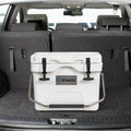 Glacière portable isotherme de 15 litres (24 canettes) avec 2 porte-gobelets – Blanche