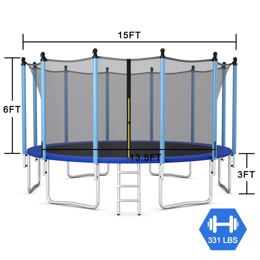 Trampoline d'extérieur avec filet de sécurité - 4,5 m