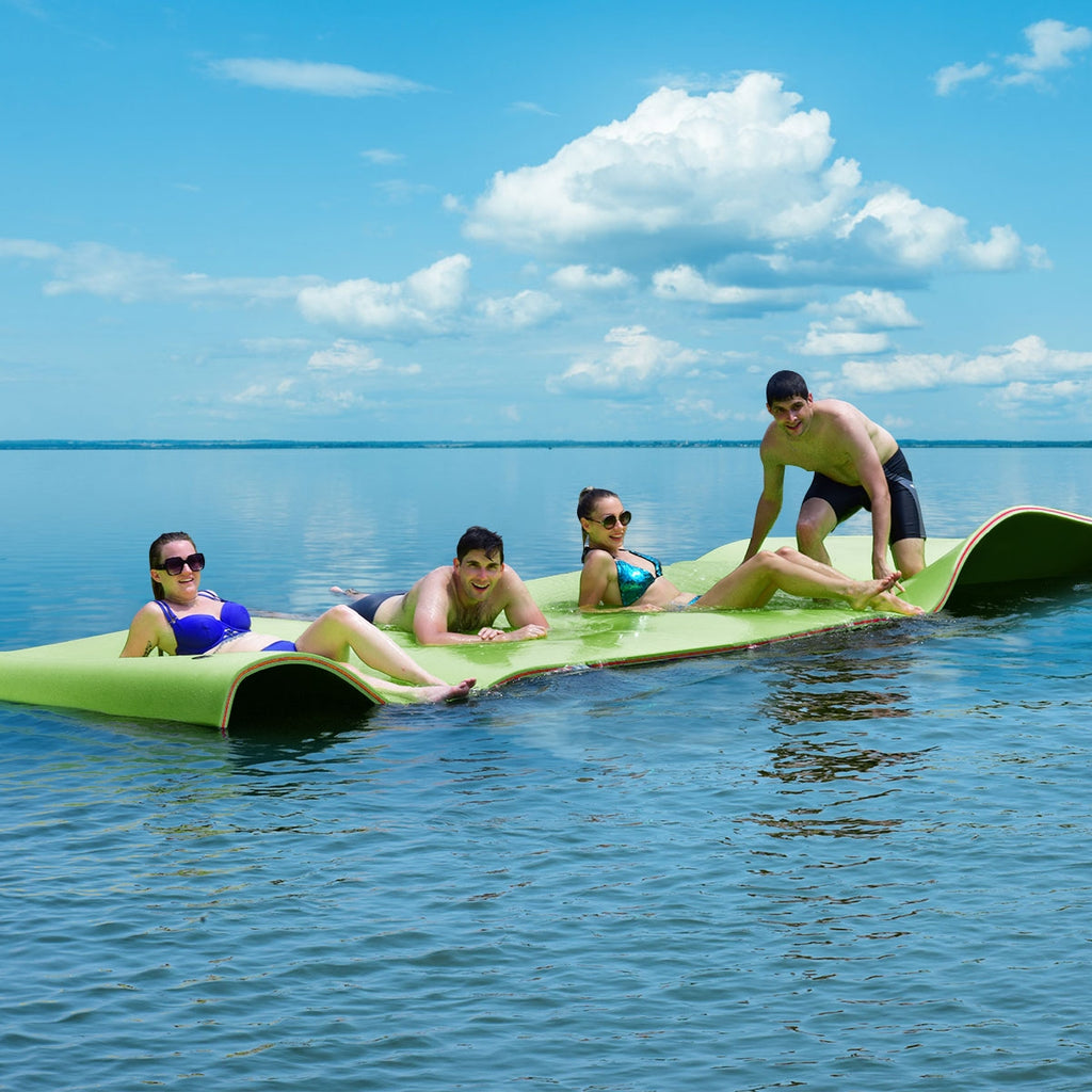 12‘x 6‘3 Layer Floating Water Pad-Green