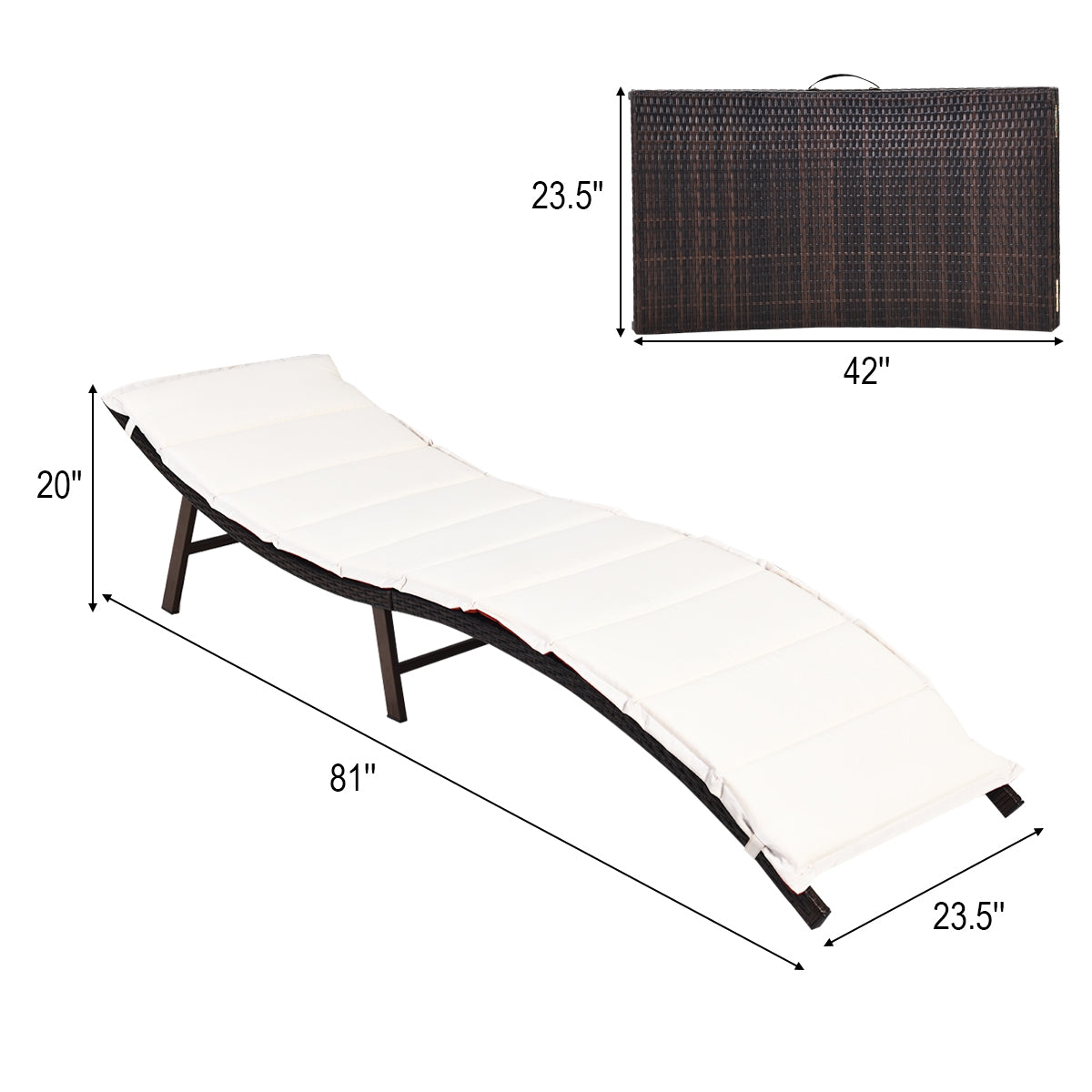 2 fauteuils de jardin pliants