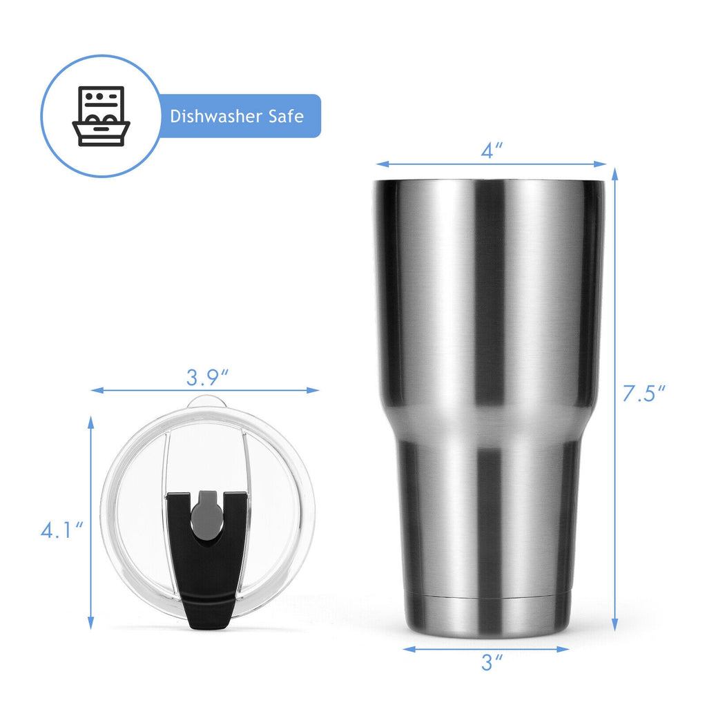 30oz Stainless Steel Tumbler Cup Double Wall Vacuum Insulated Mug with Lid