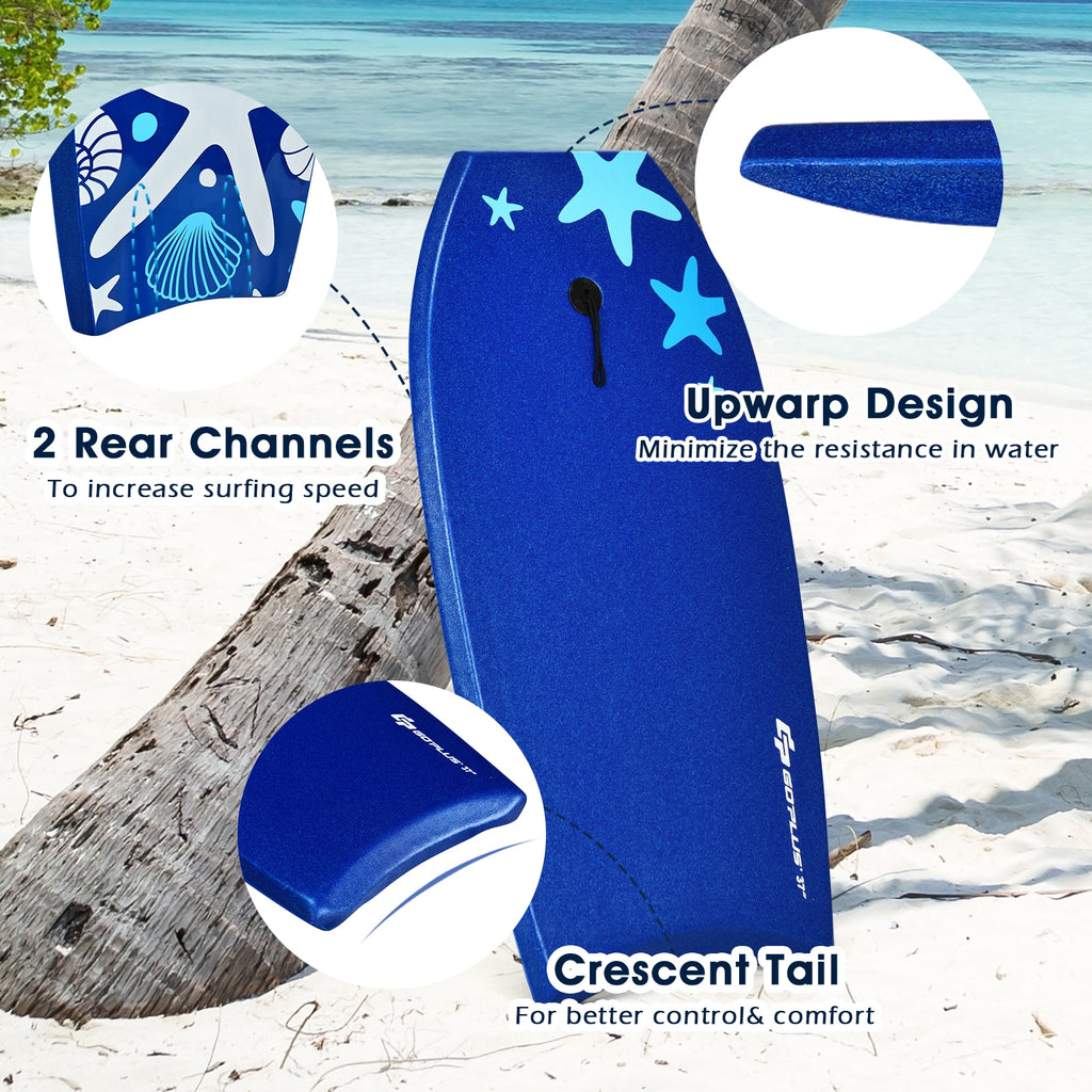 41 Inch Lightweight Super Portable Surfing Bodyboard-M