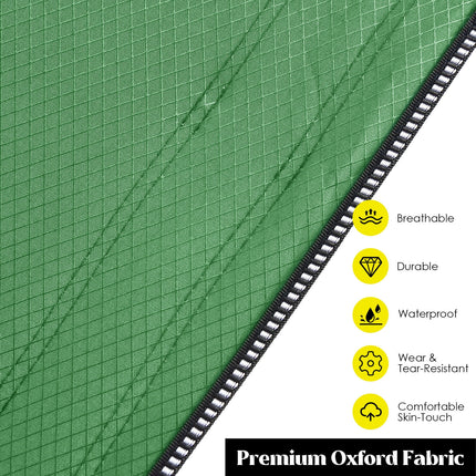 Wide Foldable Camping Cot with Carry Bag-Green