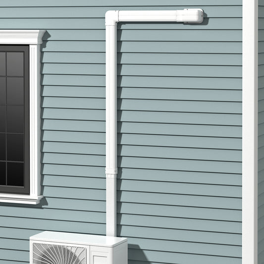 4 Inches W Mini Decorative PVC Slim Line Cover Kit-4 inches