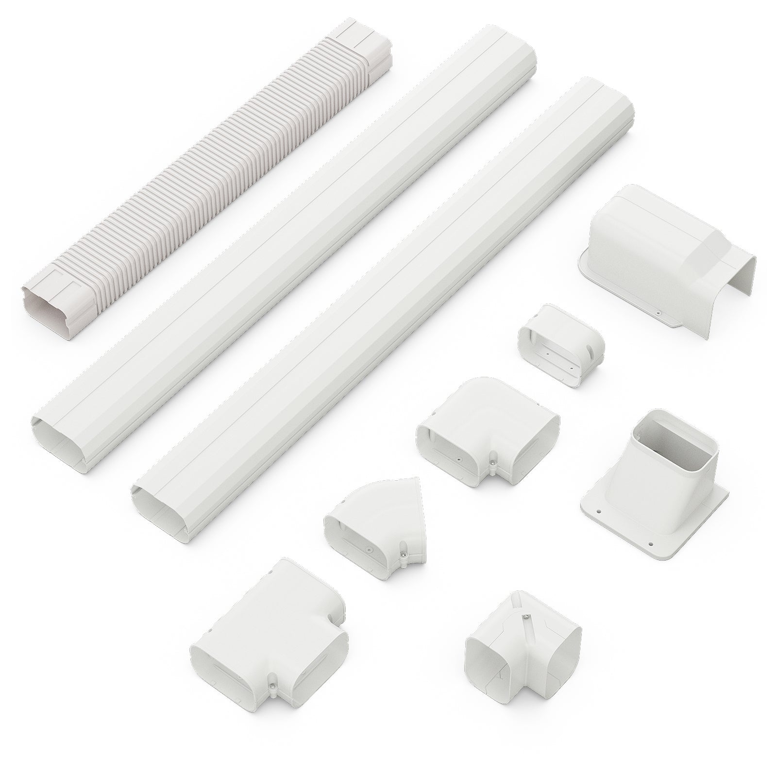 4 Inches W Mini Decorative PVC Slim Line Cover Kit-4 inches