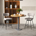 25 Inch 2-Piece Modern Upholstered Bar Stools with Back