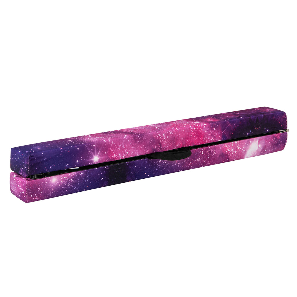 7 Feet Folding Portable Floor Balance Beam with Handles for Gymnasts-Transparent