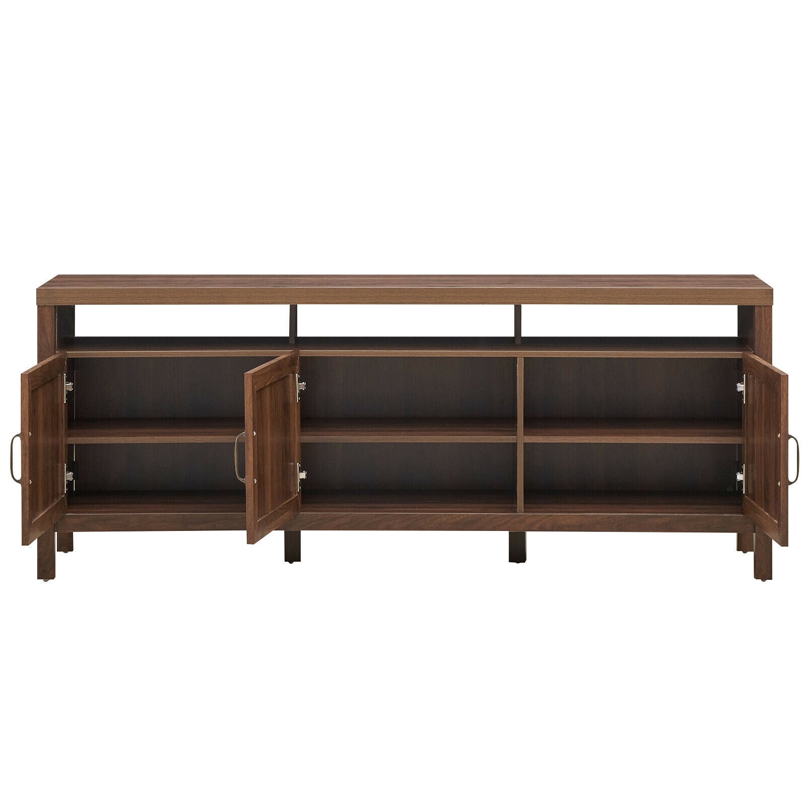 Universal TV Stand Entertainment Media Center for TV's up to 65 Inch-Walnut