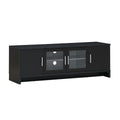 Media Entertainment TV Stand for TVs up to 70 Inch with Adjustable Shelf-Black