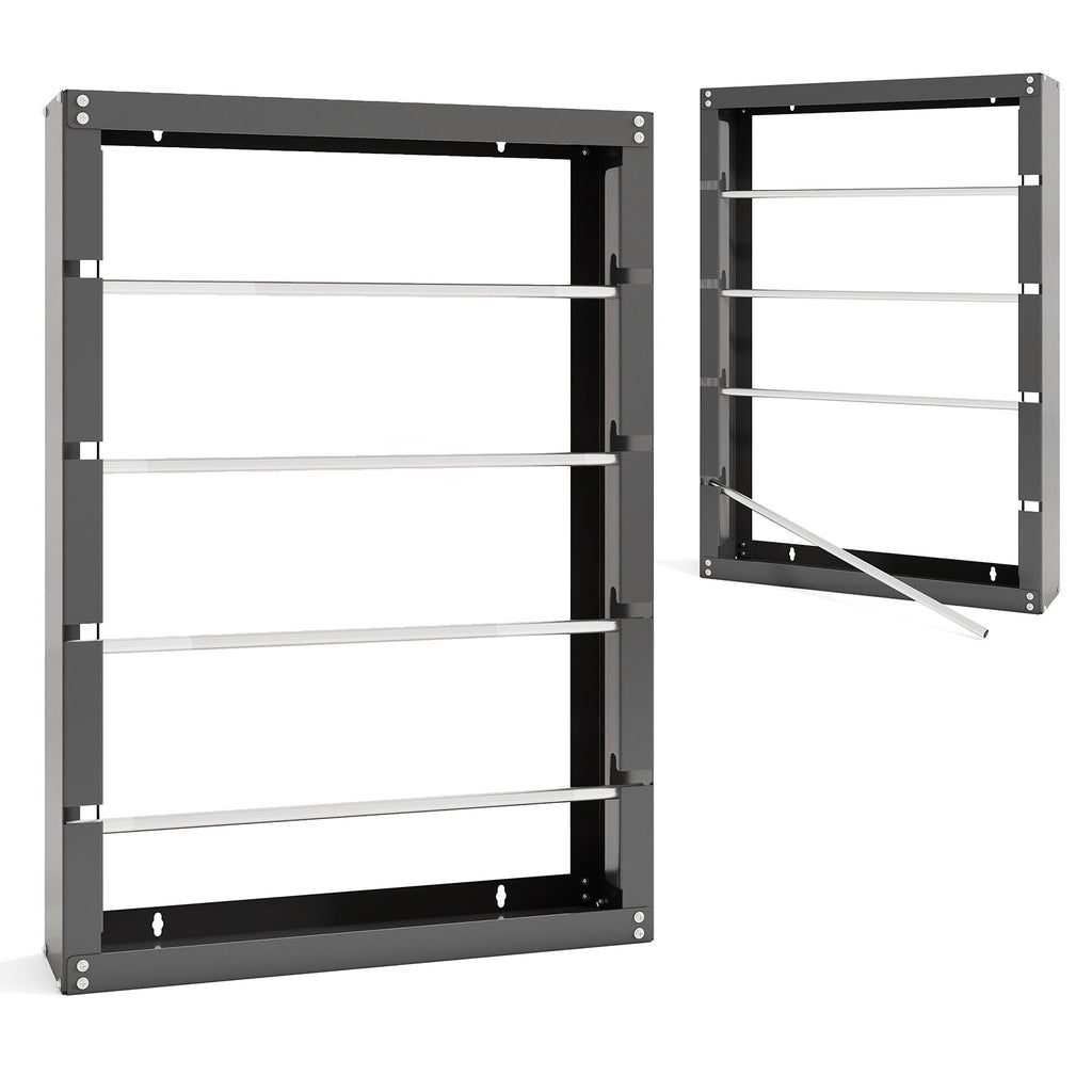 Wire Spool Rack with 4 Rods for Electrical Industrial and Retail Use-Gray