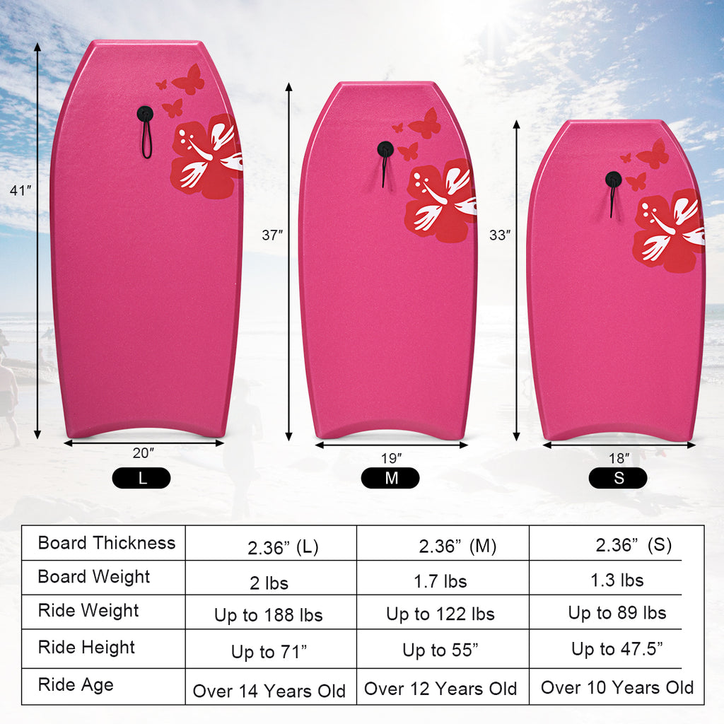 Lightweight Bodyboard Surfing with Leash EPS Core Boarding IXPE-M