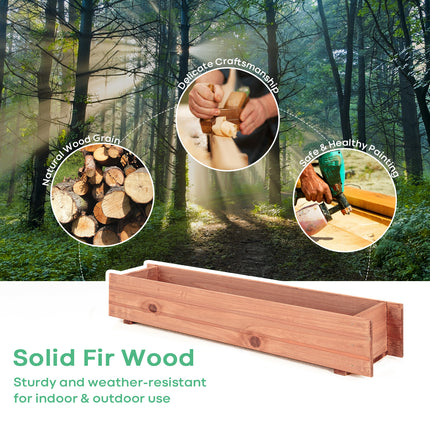 Wooden Decorative Raised Garden Bed for Yard and Window